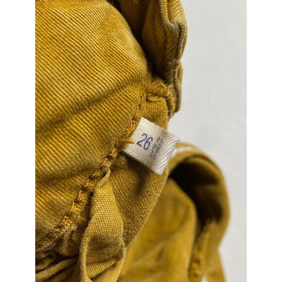 Faherty Womens Mustard Twill Joggers Pants Size 26 Casual Classic 26" Preppy - Picture 4 of 16
